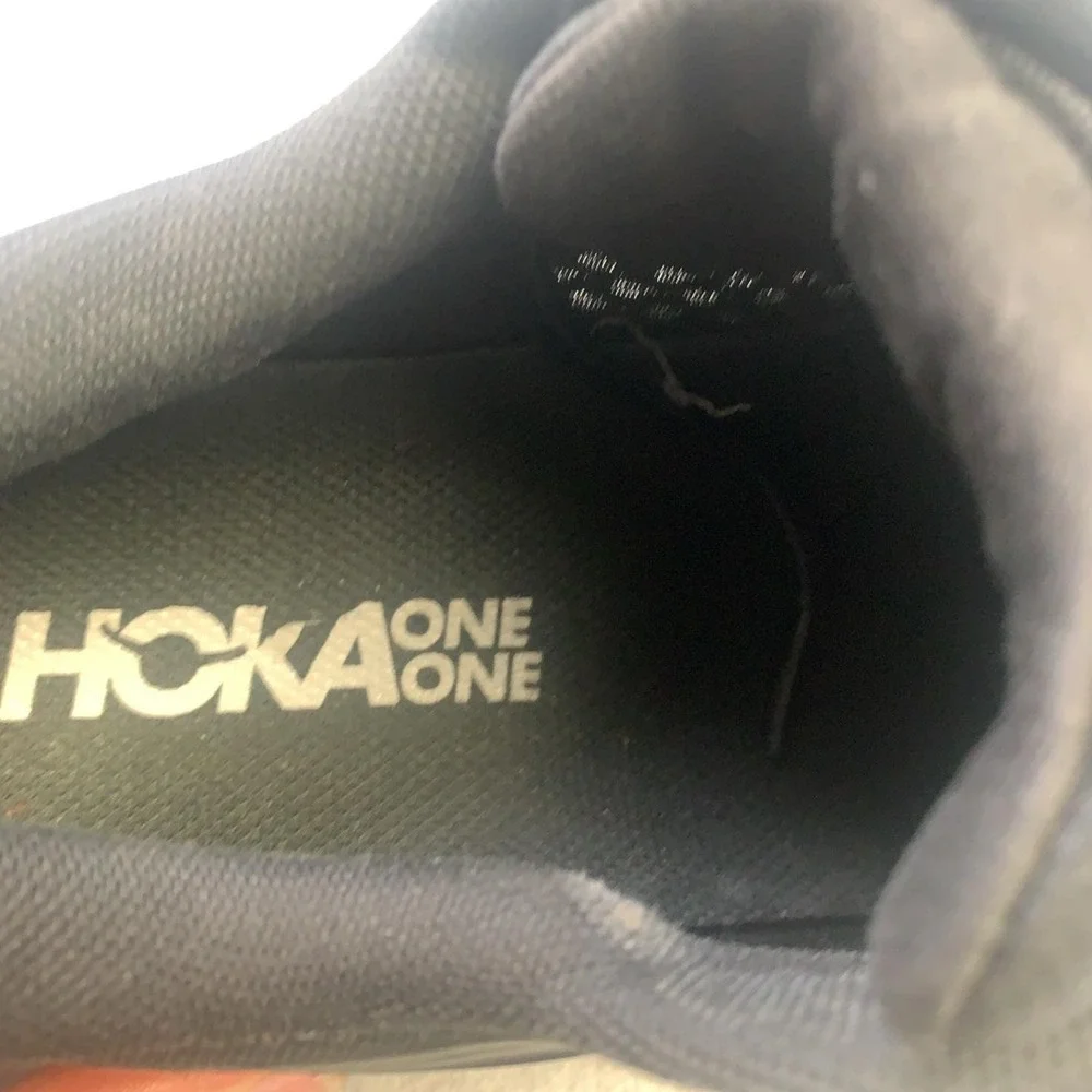 Hoka One One Bondi 7 Shoes Mens Size 10.5 Black Cushioned Running Sneakers